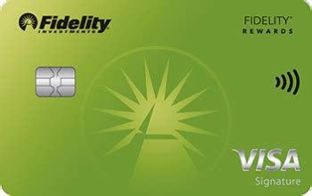 fidelity rewards VISA credit card